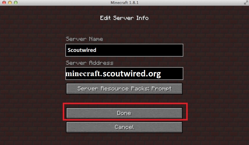 minecraft server setup